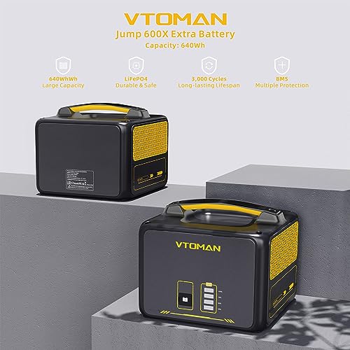 640Wh Battery for VTOMAN Jump 600X Portable Power Station