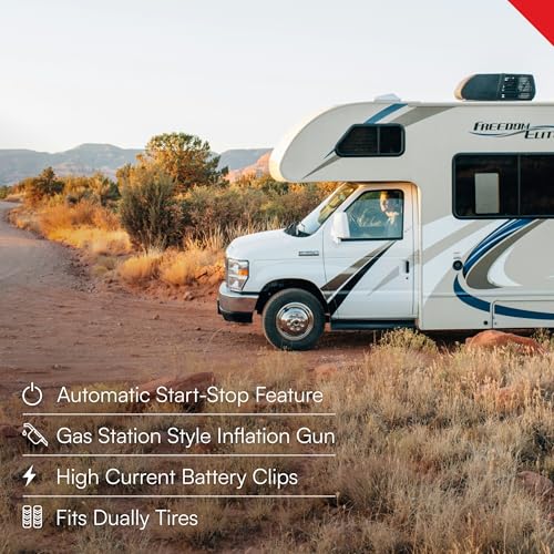 VIAIR 450P-RV Automatic Portable Air Compressor Kit - 150 PSI for RV, Truck, Jeep, SUV Tires